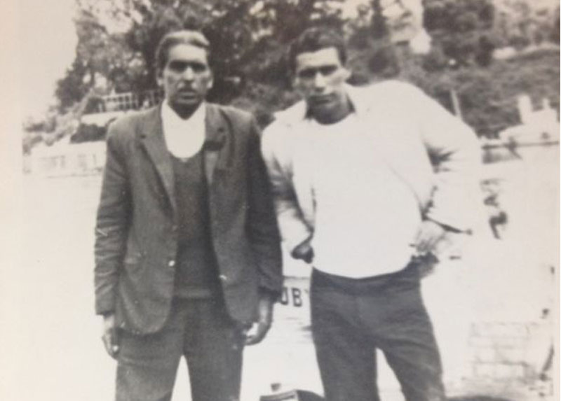 Freddy y un amigo en Concepción, alrededor de 1960.