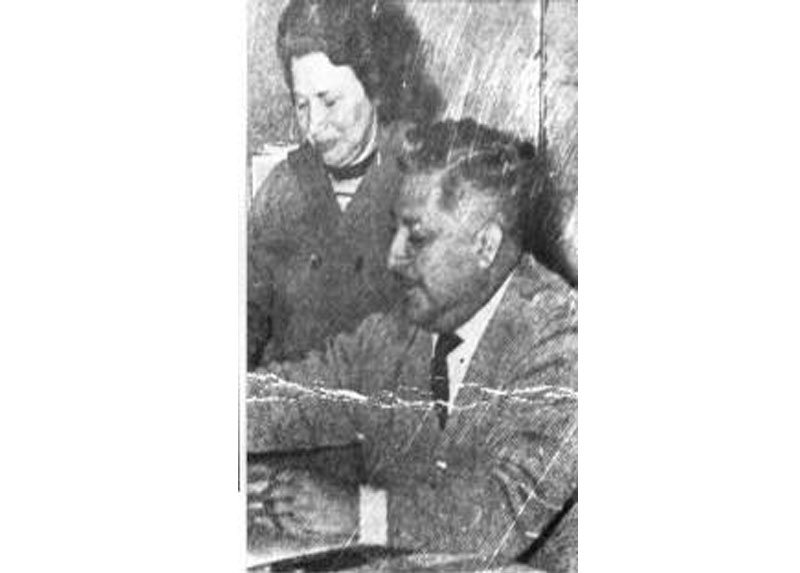 Bernardo Araya y su mujer María Olga Flores, años '70.