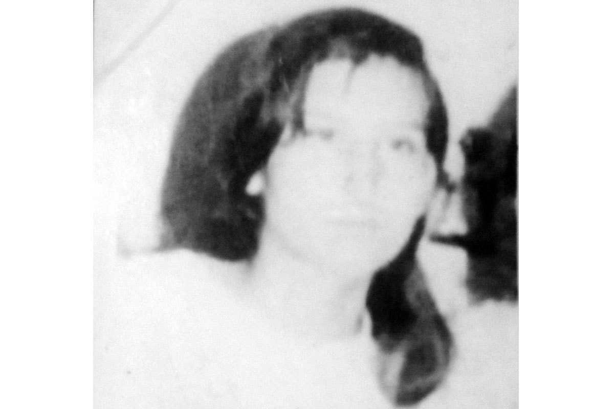 Recorte de una foto familiar, María Paz tenía cerca de 18 años. Santiago.