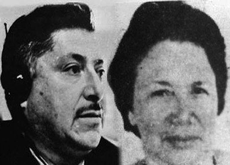 Bernardo Araya y María Olga Flores, años '70.