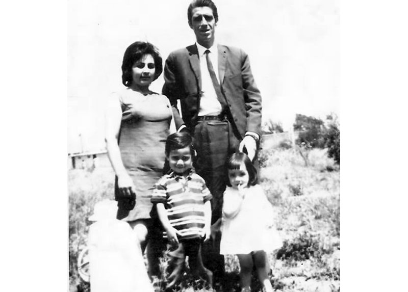 Familia Weibel- Avendaño, navidad de 1970.